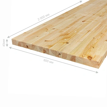 картинка Площадка 40*600*2000мм Ель/Сосна сорт АВ сращенная от магазина Кубатура