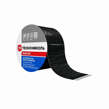 картинка Самоклеящаяся герметизирующая двухсторонняя лента Технониколь Nicoband 100мм*10м от магазина Кубатура