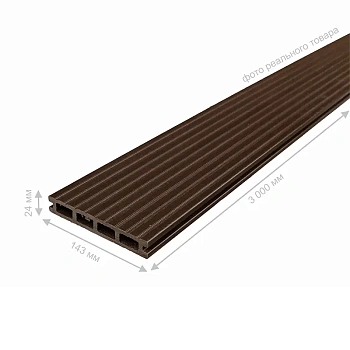 картинка ДПK доска террасная вельвет 24*143*3000мм венге комфорт от магазина Кубатура