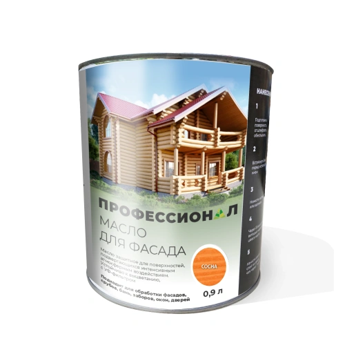 картинка Масло для Фасадов ПРОФЕССИОНАЛ Сосна (НК-55) 0,9л от магазина Кубатура
