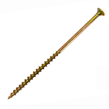 картинка Саморезы по дереву потай 4.2*90мм желтый цинк от магазина Кубатура