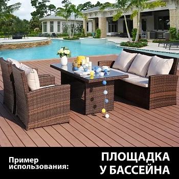 картинка Палубная доска 28*120*4000мм сорт А лиственница от магазина Кубатура