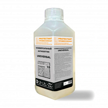 картинка Антисептик универсальный ПРОФЕССИОНАЛ Universal для наружных и внутренних работ, концентрат 1:5 1л от магазина Кубатура