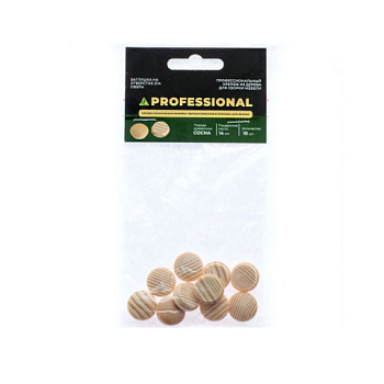 картинка Заглушка на отверстие ПРОФЕССИОНАЛ сфера D14мм сосна (10шт/уп) от магазина Кубатура