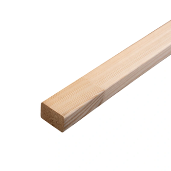 картинка Рейка сращенная для декора стен 30*45*3000мм сосна сорт Экстра (с фаской R3 на углах) от магазина Кубатура