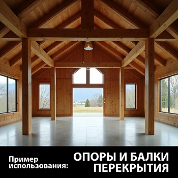 картинка Брус 150*200*6000мм 1-3 сорт (ГОСТ 8486-86) естественной влажности хвойные породы от магазина Кубатура