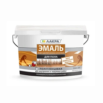 картинка Эмаль для пола акриловая бежевая Лакра 2.4кг от магазина Кубатура