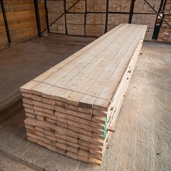 картинка Доска обрезная 50*150*6000мм 1-3 сорт (ГОСТ 8486-86) естественной влажности хвойные породы от магазина Кубатура