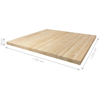картинка Площадка 40*1000*1000мм Береза сорт Экстра сращенная от магазина Кубатура