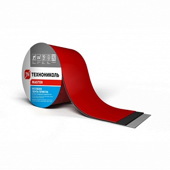 картинка Самоклеящаяся герметизирующая двухсторонняя лента Технониколь Nicoband красная 100мм*3м от магазина Кубатура