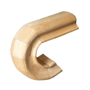 картинка Окончание к поручню 45*65мм Сосна сорт Экстра сращенное от магазина Кубатура
