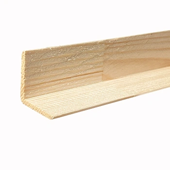 картинка Угол наружный лиственница 40*40*3000мм сорт АВ от магазина Кубатура