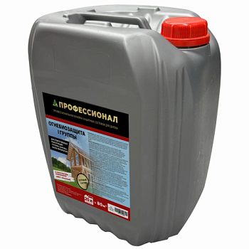 картинка Огнебиозащита ПРОФЕССИОНАЛ высшая 1 гр. защиты, готовый состав 20л красный от магазина Кубатура