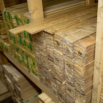 картинка Евровагонка лиственница 12,5*96(88)*1000мм сорт AB цельная (10шт/уп) от магазина Кубатура