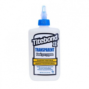 картинка Клей столярный Titebond II влагостойкий прозрачный D3 237мл (белый) от магазина Кубатура