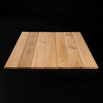 картинка Вагонка штиль лиственница 14*97(90)*1000мм сорт AB цельная (8шт/уп) от магазина Кубатура