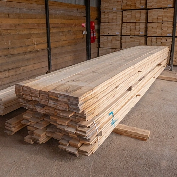 картинка Доска обрезная 25*150*4000мм 1-3 сорт (ГОСТ 8486-86) естественной влажности хвойные породы от магазина Кубатура