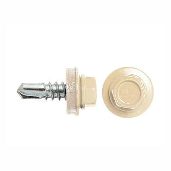 картинка Саморезы кровельные 5,5*19мм RAL 1014 (слоновая кость) металл/металл от магазина Кубатура