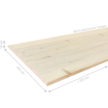 картинка Щит мебельный 18*400*1200мм Ель/Сосна сорт АВ сращенный от магазина Кубатура