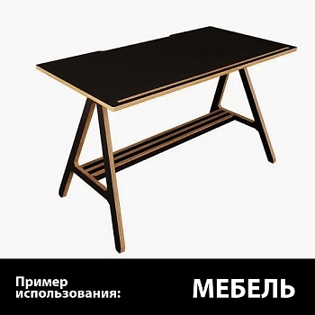 картинка Фанера ламинированная 9*400*1180мм полоса (без насечки) от магазина Кубатура