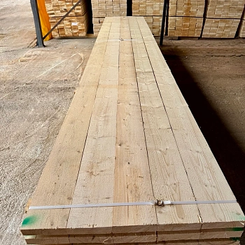 картинка Доска обрезная 50*200*6000мм 1-3 сорт (ГОСТ 8486-86) естественной влажности хвойные породы от магазина Кубатура