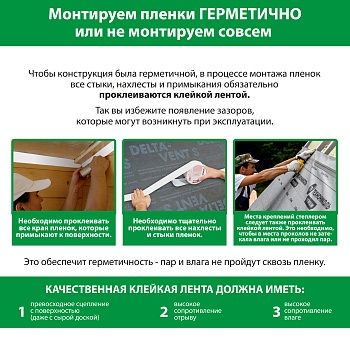 картинка Мембрана АS трехслойная диффузионная (S70м², P90г/м²) от магазина Кубатура
