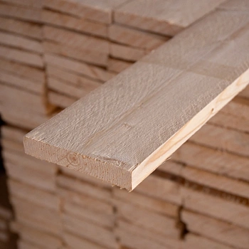 картинка Доска обрезная камерной сушки 25*120*6000мм Отборная 1 сорт Ель 100% дисковый распил (10-15%) от магазина Кубатура