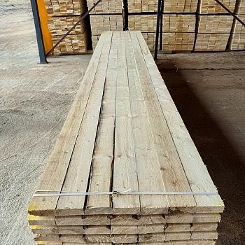картинка Доска обрезная 50*150*6000мм 3-4 сорт ТУ естественной влажности хвойные породы от магазина Кубатура