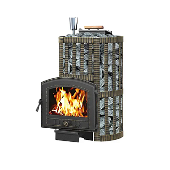 картинка Печь банная Везувий Ураган Ковка 16 (224) Чугун от магазина Кубатура