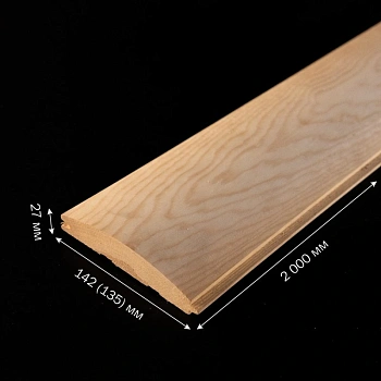 картинка Блок-хаус ель/сосна 27*142(135)*2000мм сорт АВ Киров от магазина Кубатура