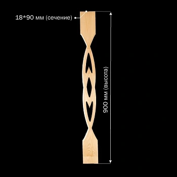 картинка Балясина Плоская 18*90 №1 Сосна сорт Экстра сращенная от магазина Кубатура