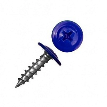 картинка Саморезы с прессшайбой 4.2*19мм RAL 5002 ультрамарин от магазина Кубатура