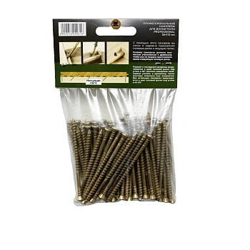 картинка Cаморезы для скрытого крепежа 4*70мм ПРОФЕССИОНАЛ Torx15 (100шт/уп) от магазина Кубатура