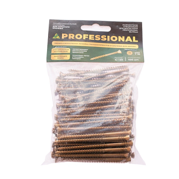 картинка Cаморезы для скрытого крепежа 4*80мм ПРОФЕССИОНАЛ Torx15 (100шт/уп) от магазина Кубатура