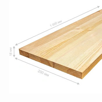 картинка Подступенник 18*200*1000мм Лиственница сорт А сращенный от магазина Кубатура