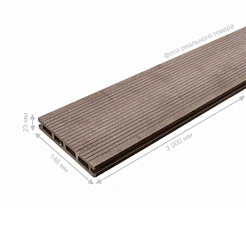 картинка ДПK доска террасная вельвет 23*146*3000мм венге экстра+ от магазина Кубатура