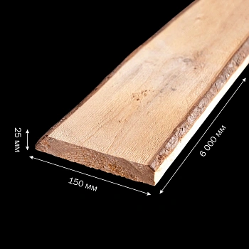 картинка Доска обрезная 25*150*6000мм 5 сорт ТУ естественной влажности хвойные породы от магазина Кубатура