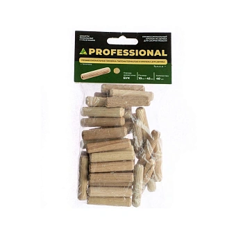 картинка Шкант мебельный ПРОФЕССИОНАЛ 10*45мм бук (40шт/уп) от магазина Кубатура