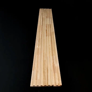 картинка Панель декоративная (вагонка реечная) 21*90*3000мм сосна сорт Прима сращенная от магазина Кубатура