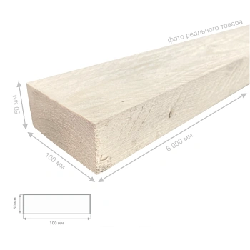 картинка Доска обрезная камерной сушки 50*100*6000мм ель/сосна 3-4 сорт дисковый распил (10-18%) от магазина Кубатура