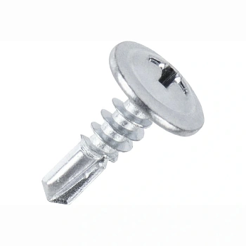 картинка Саморезы по металлу с пресс-шайбой 4.2*13мм оцинкованные от магазина Кубатура