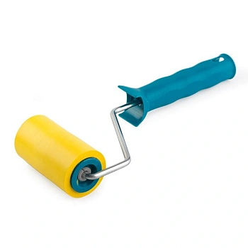 картинка Валик прижимной резиновый 80мм для клеящей ленты, пароизоляции, мембран, утеплителя от магазина Кубатура