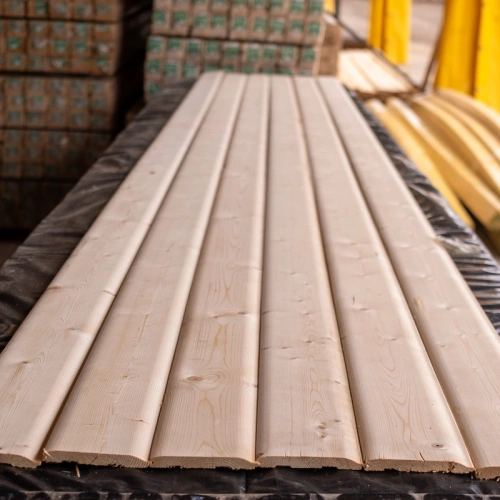 картинка Имитация бруса Финский профиль ель/сосна 17*143(135)*6000мм сорт АВ (5шт/уп) от магазина Кубатура