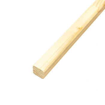 картинка Рейка сращенная для декора стен 20*20*2500мм сосна сорт Экстра (с фаской R5 на углах) от магазина Кубатура