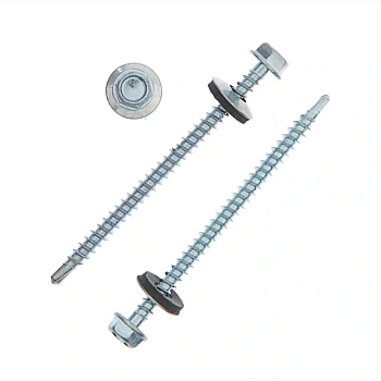 картинка Саморезы кровельные цинк 4,8*76мм металл/дерево от магазина Кубатура