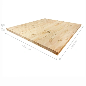 картинка Площадка 40*1200*1200мм Ель/Сосна сорт АВ сращенная от магазина Кубатура