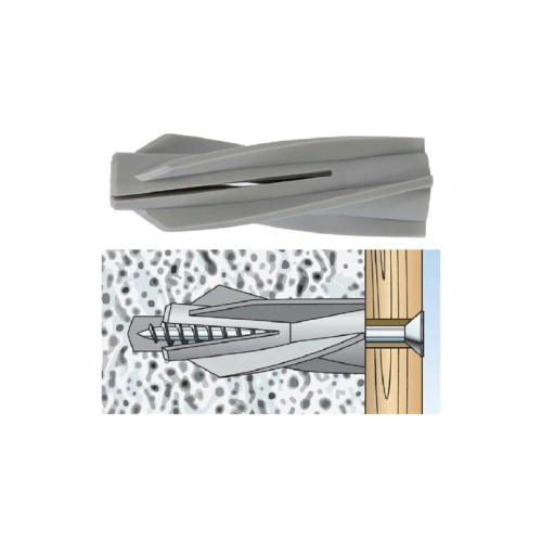 картинка Дюбель для газобетона пластиковый 8*55мм от магазина Кубатура