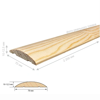 картинка Наличник сосна сфера 70*2200мм сорт Экстра от магазина Кубатура