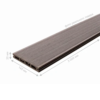 картинка ДПK доска террасная вельвет 20*145*3000мм венге техно эконом от магазина Кубатура