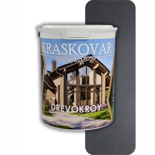 картинка Красковар Антисептик кроющий 2л (RAL 7024 графит) от магазина Кубатура